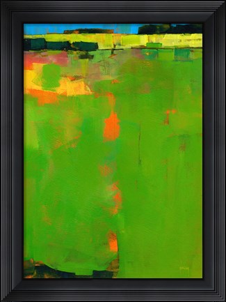 Framed Green Field Print