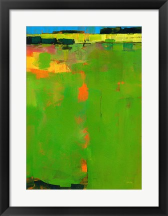 Framed Green Field Print