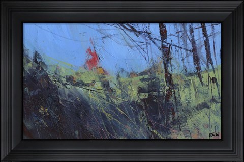 Framed Hillside Clearing Print