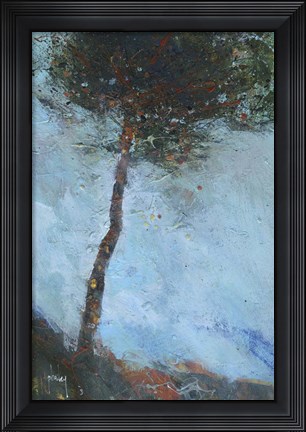 Framed Lone Moorland Pine Print
