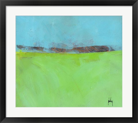 Framed Low Distant Hills Print