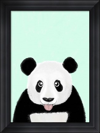 Framed Cute Panda Print
