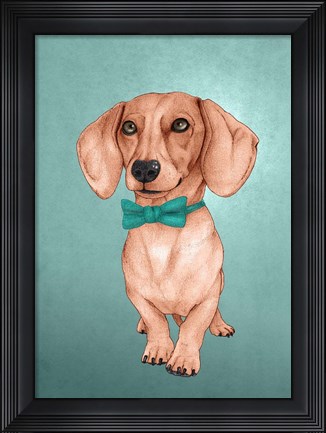 Framed Wiener Dog Print