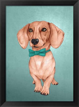 Framed Wiener Dog Print