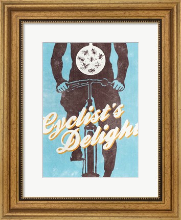 Framed Cyclist&#39;s Delight Print