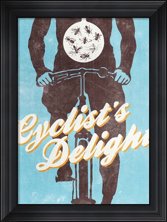 Framed Cyclist&#39;s Delight Print