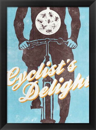 Framed Cyclist&#39;s Delight Print