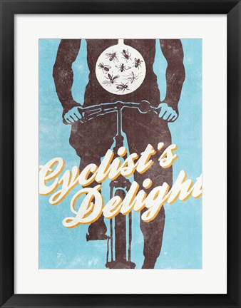 Framed Cyclist&#39;s Delight Print