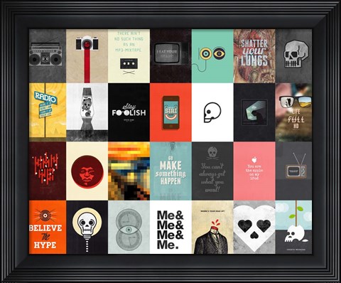 Framed Music Technology Media Print