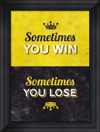 Framed Sometimes Print