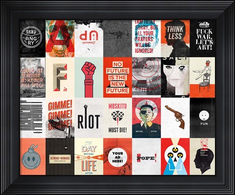 Framed War Religion Government Print