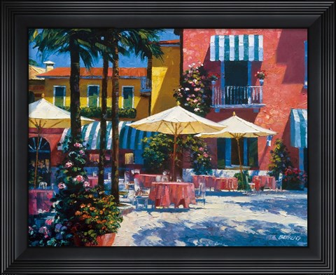 Framed Inn at Lake Garda Print