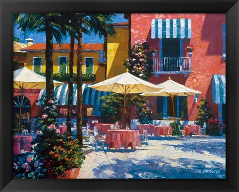 Framed Inn at Lake Garda Print