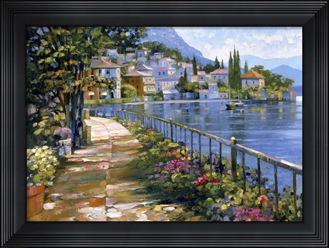 Framed Sunlit Stroll Print