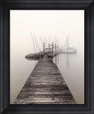 Framed Harbor Fog Print