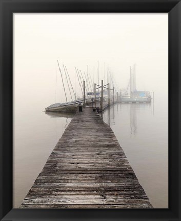 Framed Harbor Fog Print