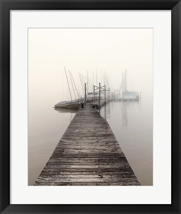 Framed Harbor Fog Print