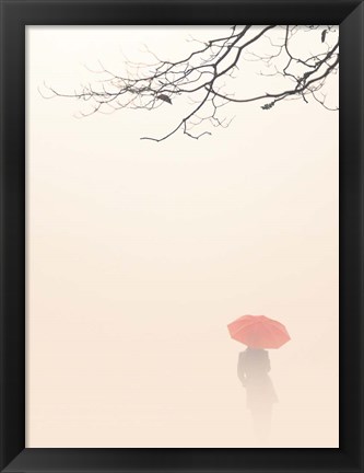 Framed In Autumn Fog Print