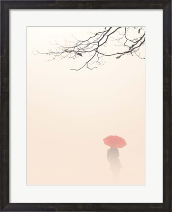 Framed In Autumn Fog Print