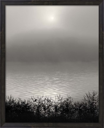 Framed Monochrome Sunrise Print