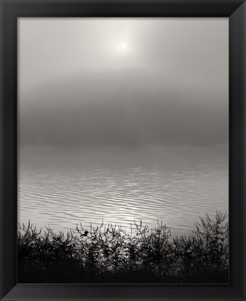 Framed Monochrome Sunrise Print