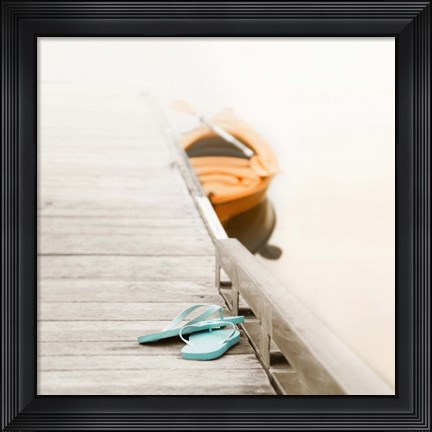 Framed Summer at the Lake Print
