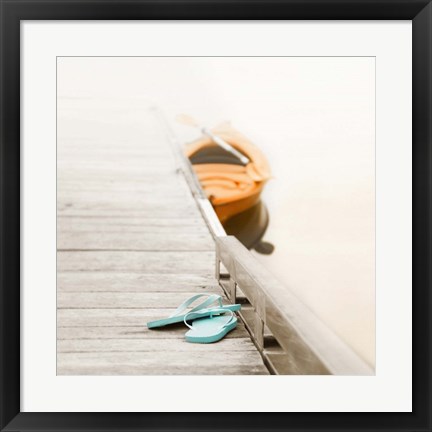 Framed Summer at the Lake Print