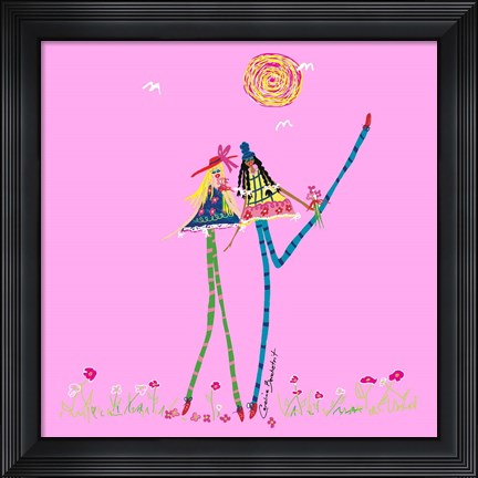 Framed Best Friends Print