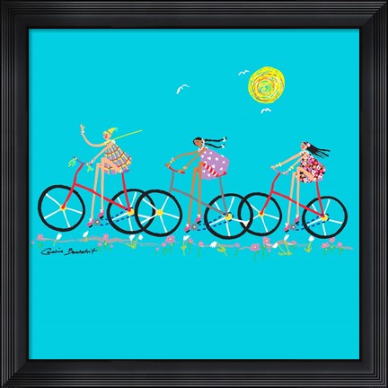 Framed Tour de Girls Print