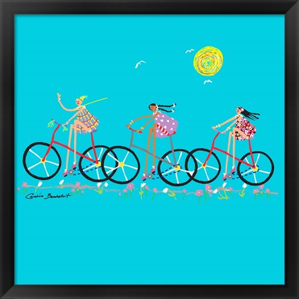 Framed Tour de Girls Print