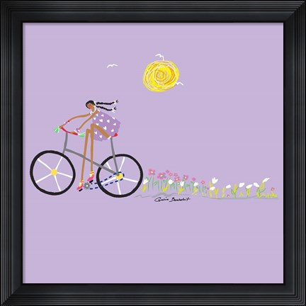 Framed Tour de Girls 2 Print