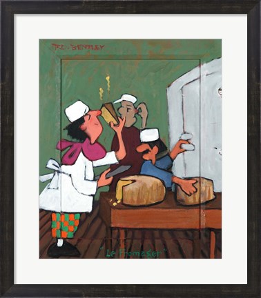 Framed Le Fromager Print
