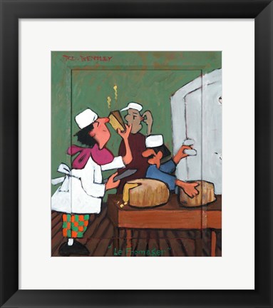 Framed Le Fromager Print