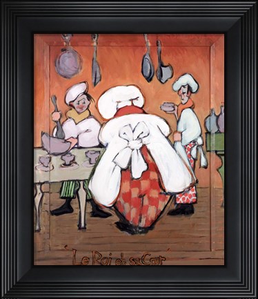 Framed Le Roi et sa Cour Print