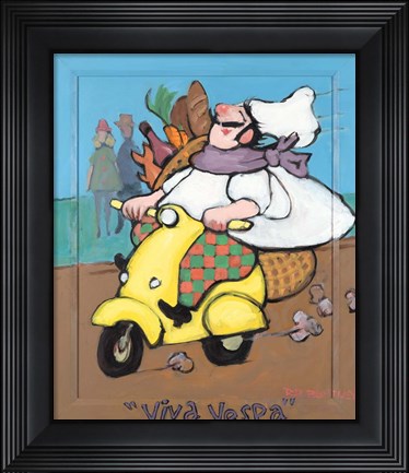 Framed Viva Vespa Print