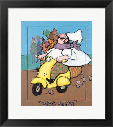 Framed Viva Vespa Print