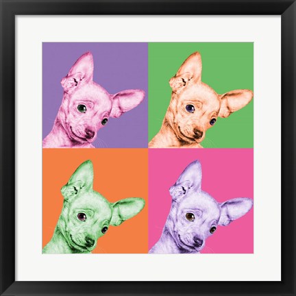 Framed Sweet Chihuahua Pop Print