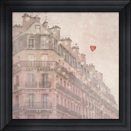 Framed Heart Paris Print