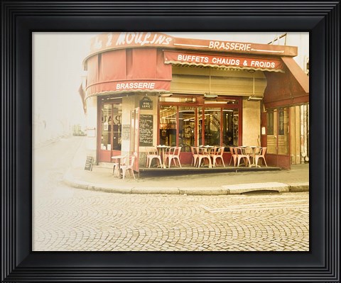 Framed Paris Brasserie Print