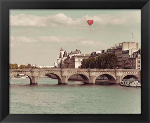 Framed Paris Bridges Print