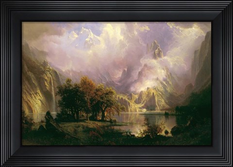 Framed Rocky Mountain Landscape Print