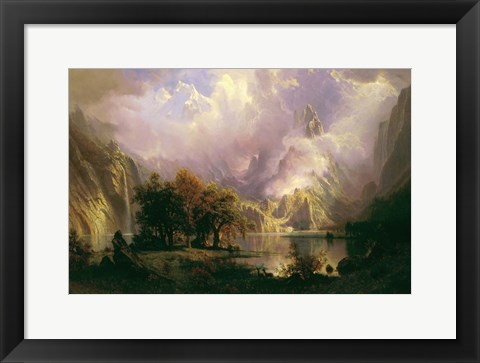 Framed Rocky Mountain Landscape Print