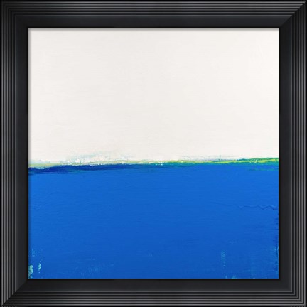 Framed Open Blue Print