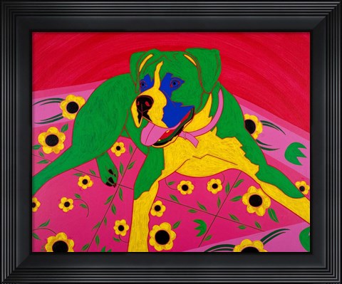 Framed Courageous Clown Print