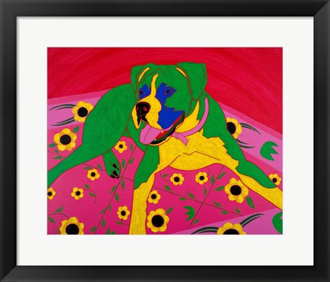 Framed Courageous Clown Print