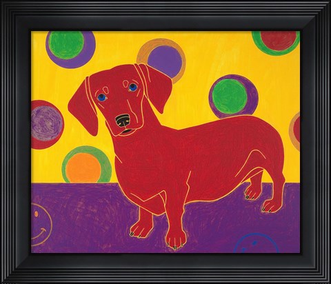 Framed Foot Long Fun III Print