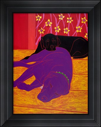 Framed Let Sleeping Dogs Lie Print