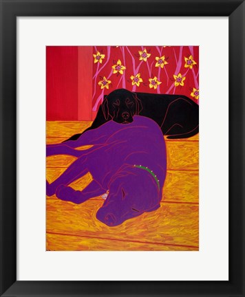 Framed Let Sleeping Dogs Lie Print