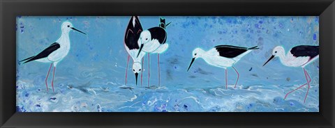Framed Long Legged Waders Print