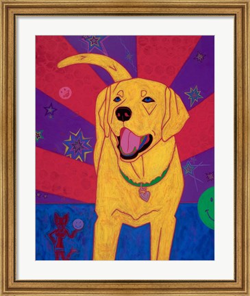 Framed Yellow Happiness Print